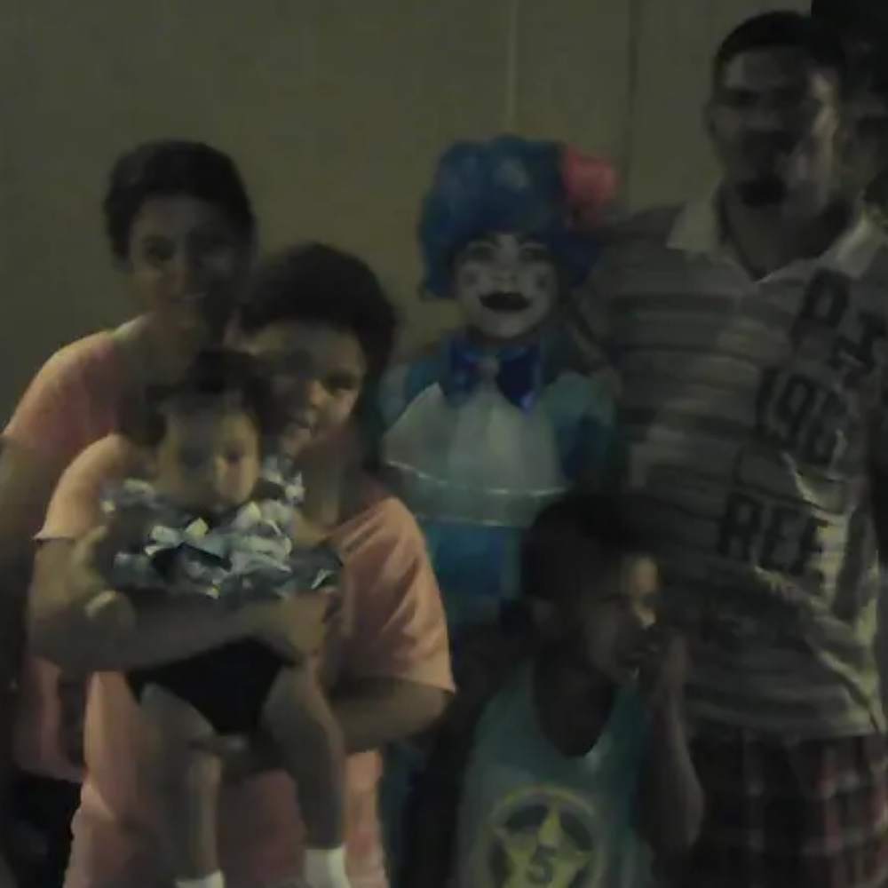 Patrícia com a família